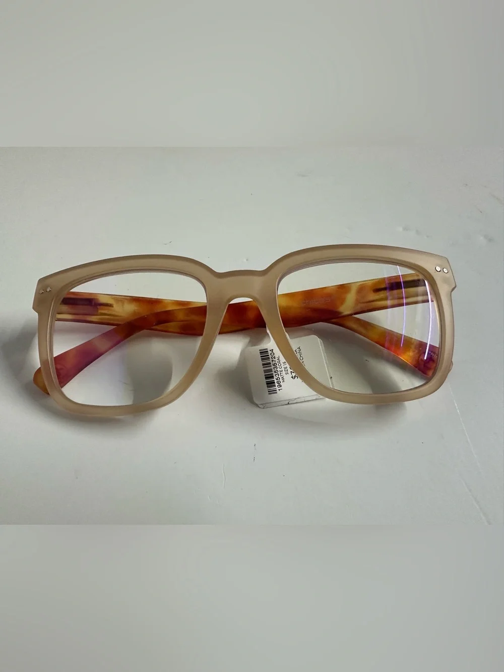 Chico's Matte Coral 1.5 Readers with Case & Cloth - NWT